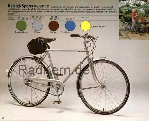 Raleigh Sports  technische daten 